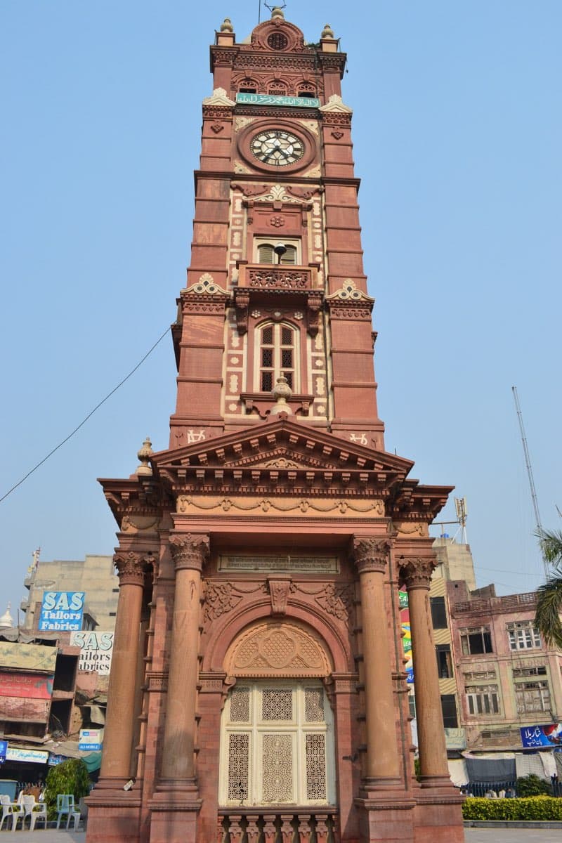 Ghanta Ghar clock tower in Faisalabad, Pakistan