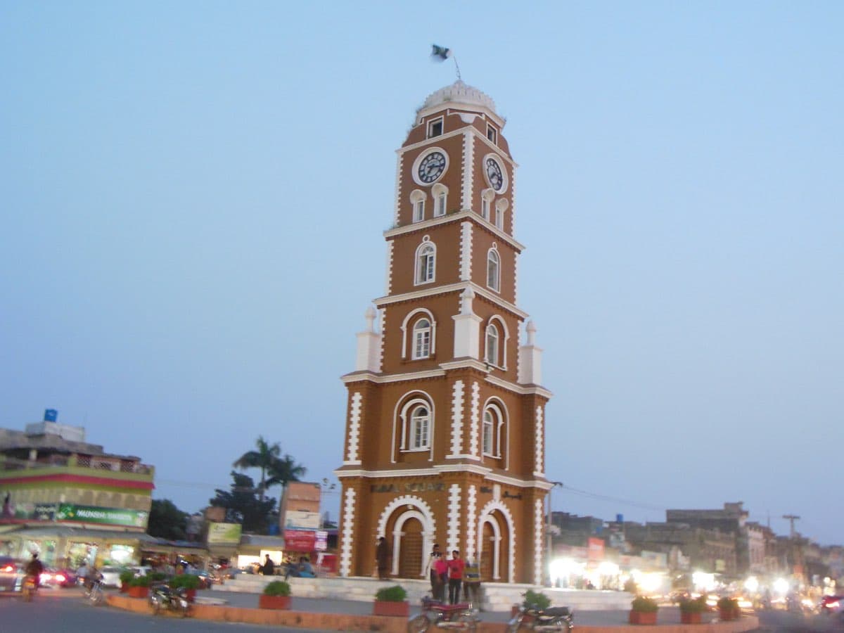 Clock tower in Sialkot, Pakistan